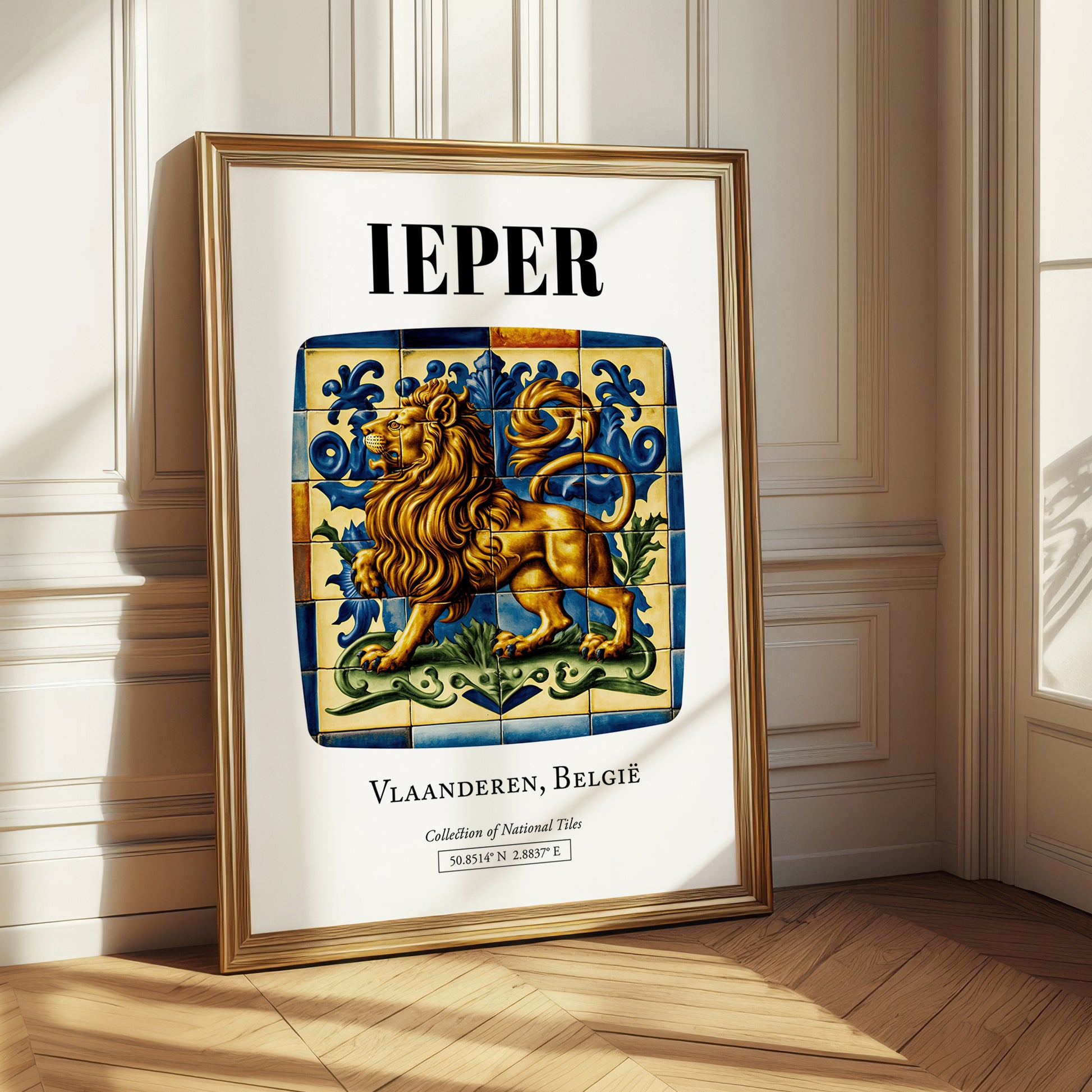Ypres, Belgium – Travel Wall Art, styled in a charming Paris street view