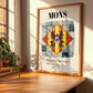 Mons, Belgium – Travel Print, clean layout with no caption