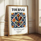 Tournai, Belgium – Travel Poster, styled in a charming Paris street view