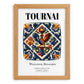 Tournai, Belgium – Travel Poster, set in oak frame