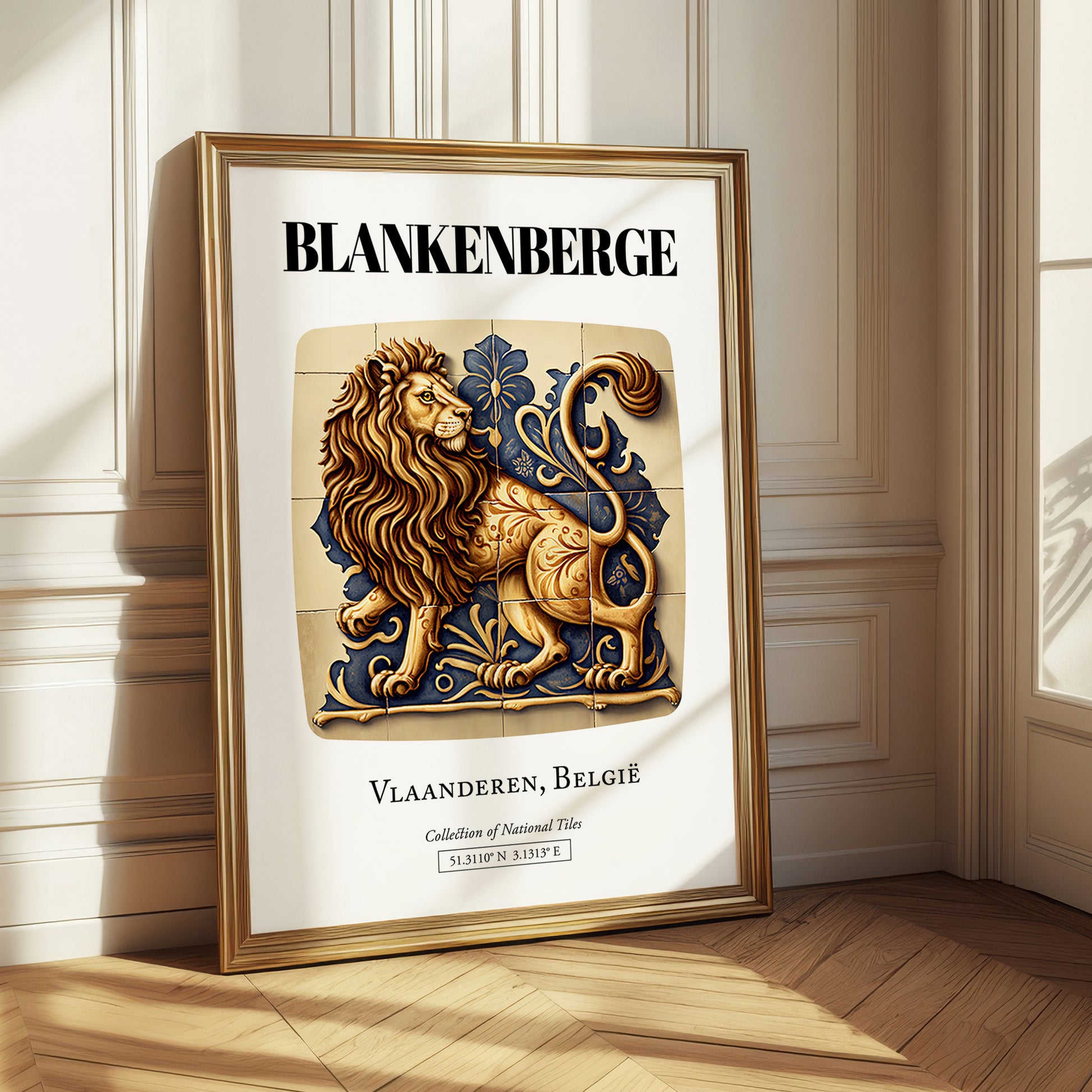 Blankenberge, Belgium – Travel Poster, styled in a charming Paris street view