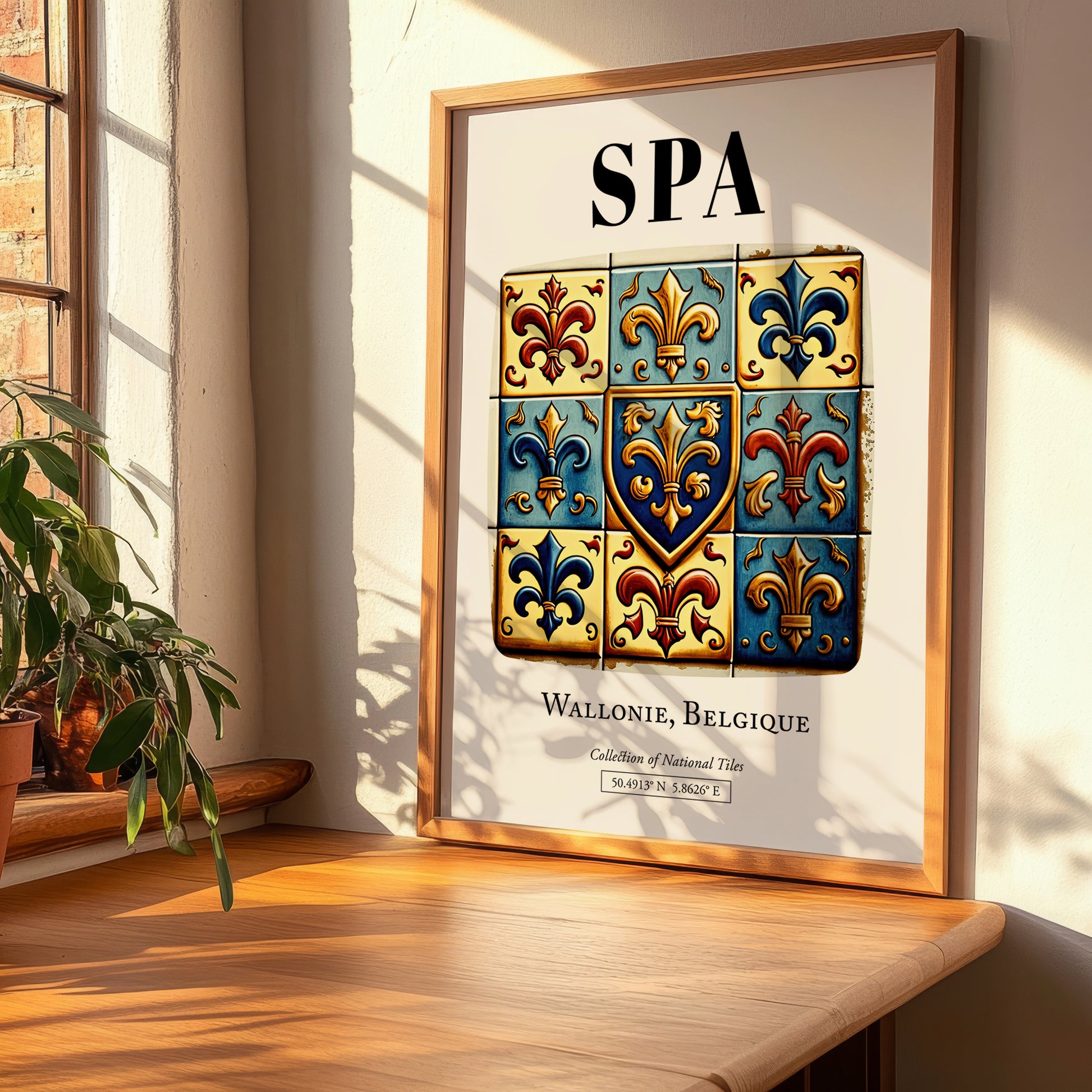 Spa, Belgium – Travel Wall Art, clean layout with no caption