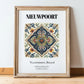 Nieuwpoort, Belgium – World Travel Art, in wooden frame leaning on the floor