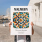Malmedy, Belgium – Travel Print, no-text version framed in wood