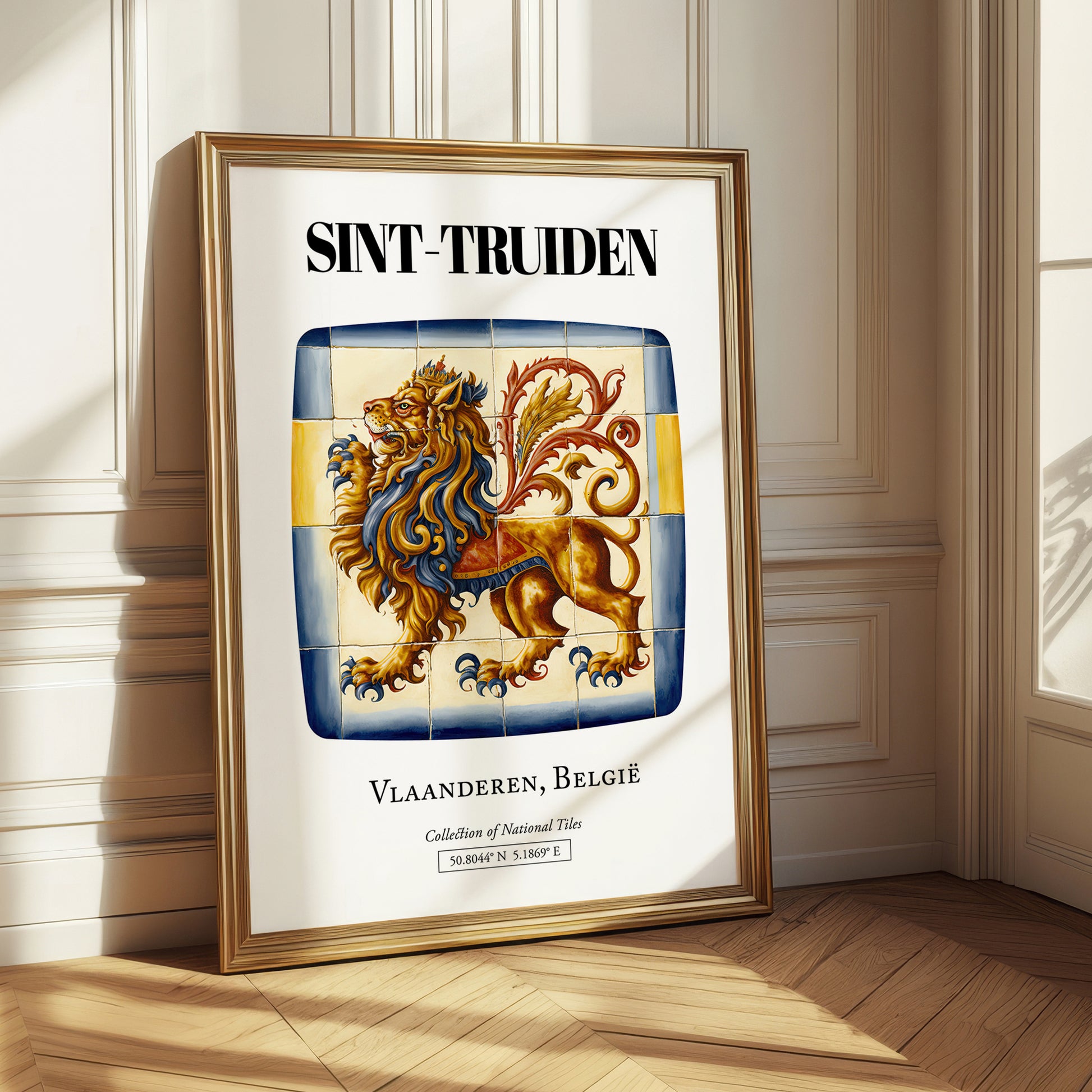 Sint-truiden, Belgium – Tourist Destination Poster, styled in a charming Paris street view