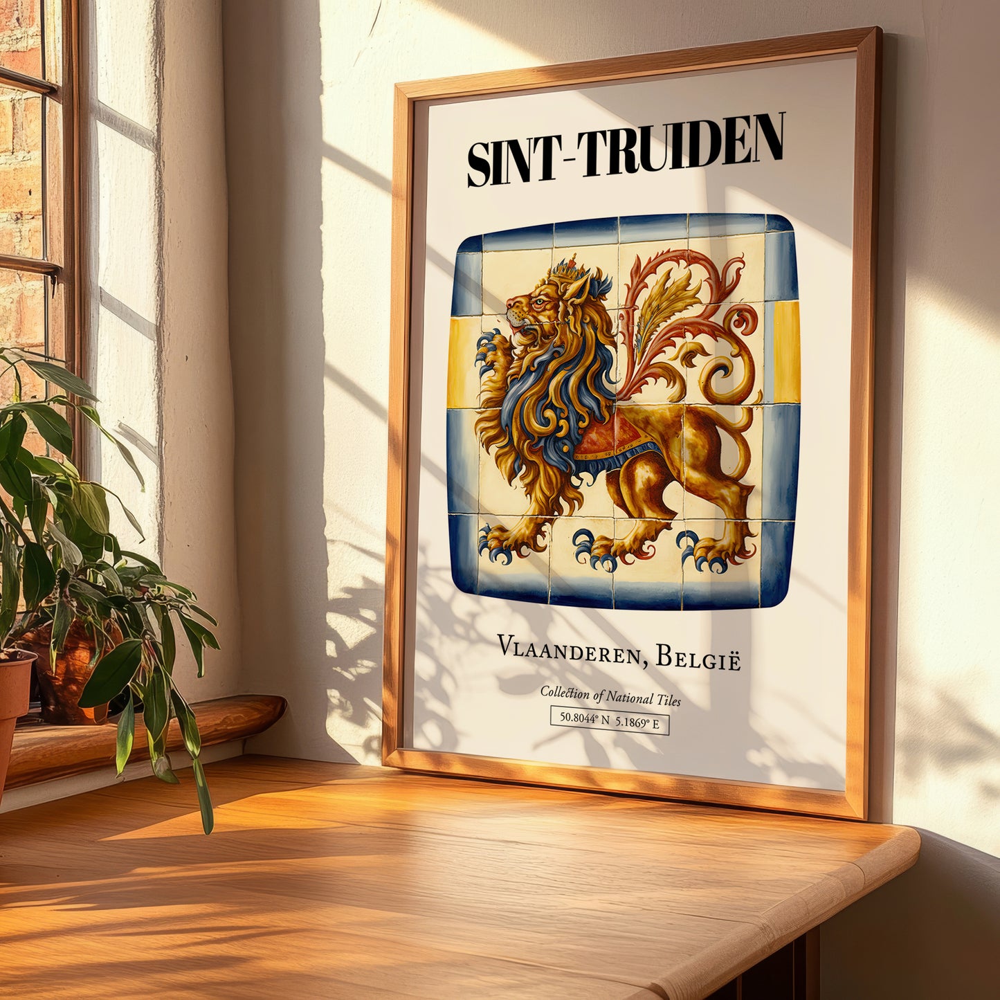 Sint-truiden, Belgium – Tourist Destination Poster, clean layout with no caption