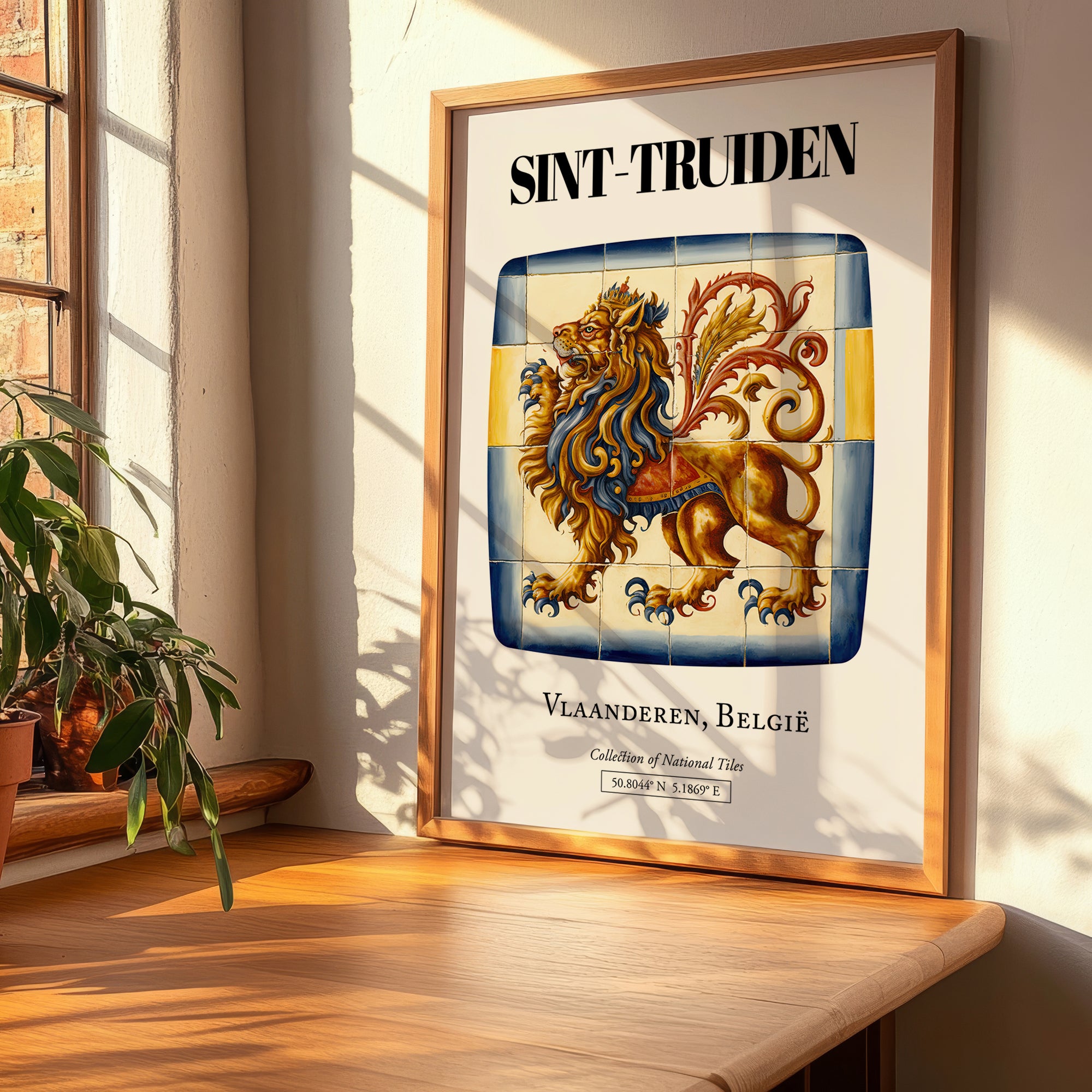 Sint-truiden, Belgium – Tourist Destination Poster, clean layout with no caption
