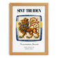 Sint-truiden, Belgium – Tourist Destination Poster, set in oak frame