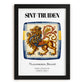 Sint-truiden, Belgium – Tourist Destination Poster, in sleek black frame