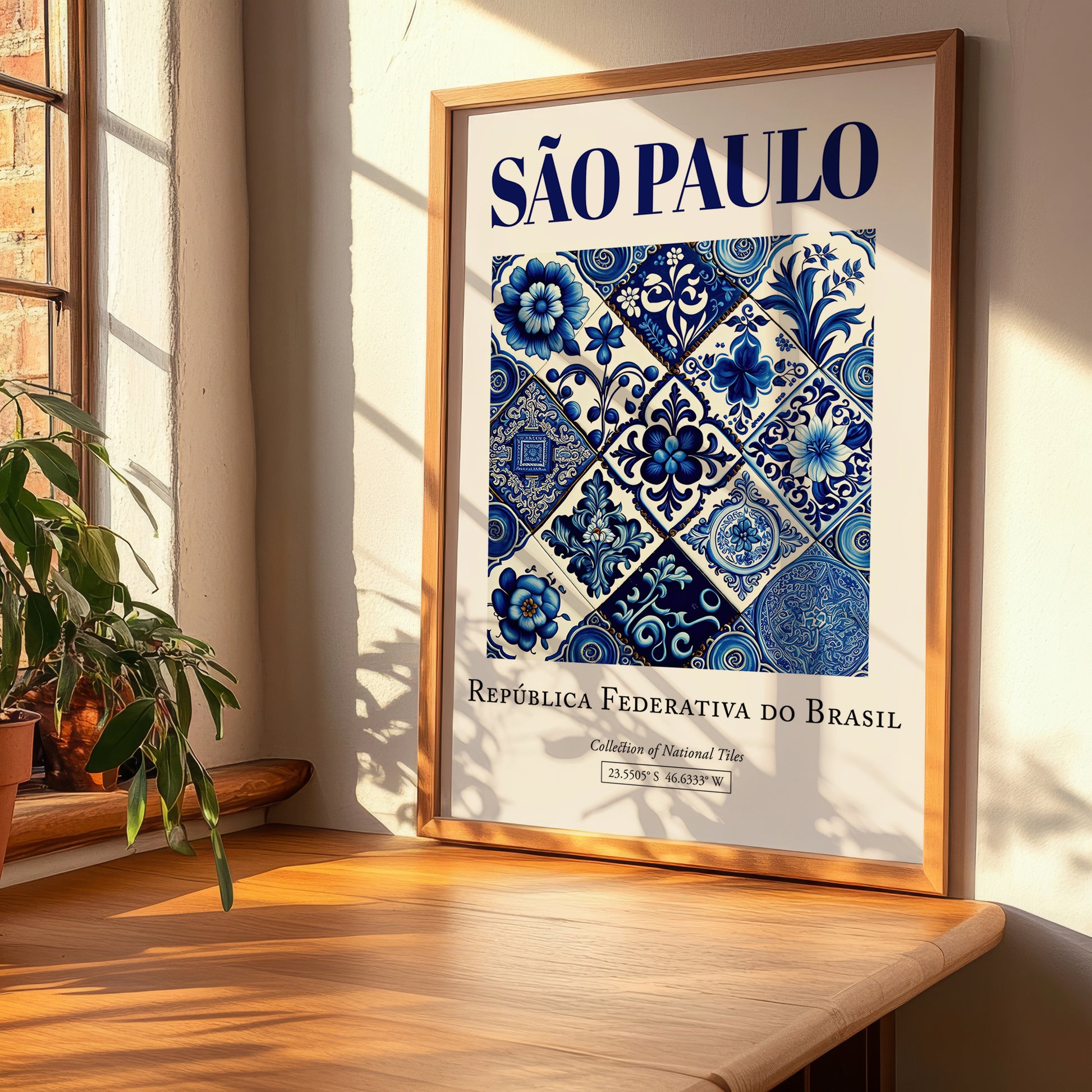 Sao Paulo, Brasil – Travel Poster, clean layout with no caption