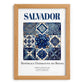 Salvador, Brasil – Architectural Travel Art, set in oak frame
