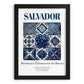 Salvador, Brasil – Architectural Travel Art, in sleek black frame