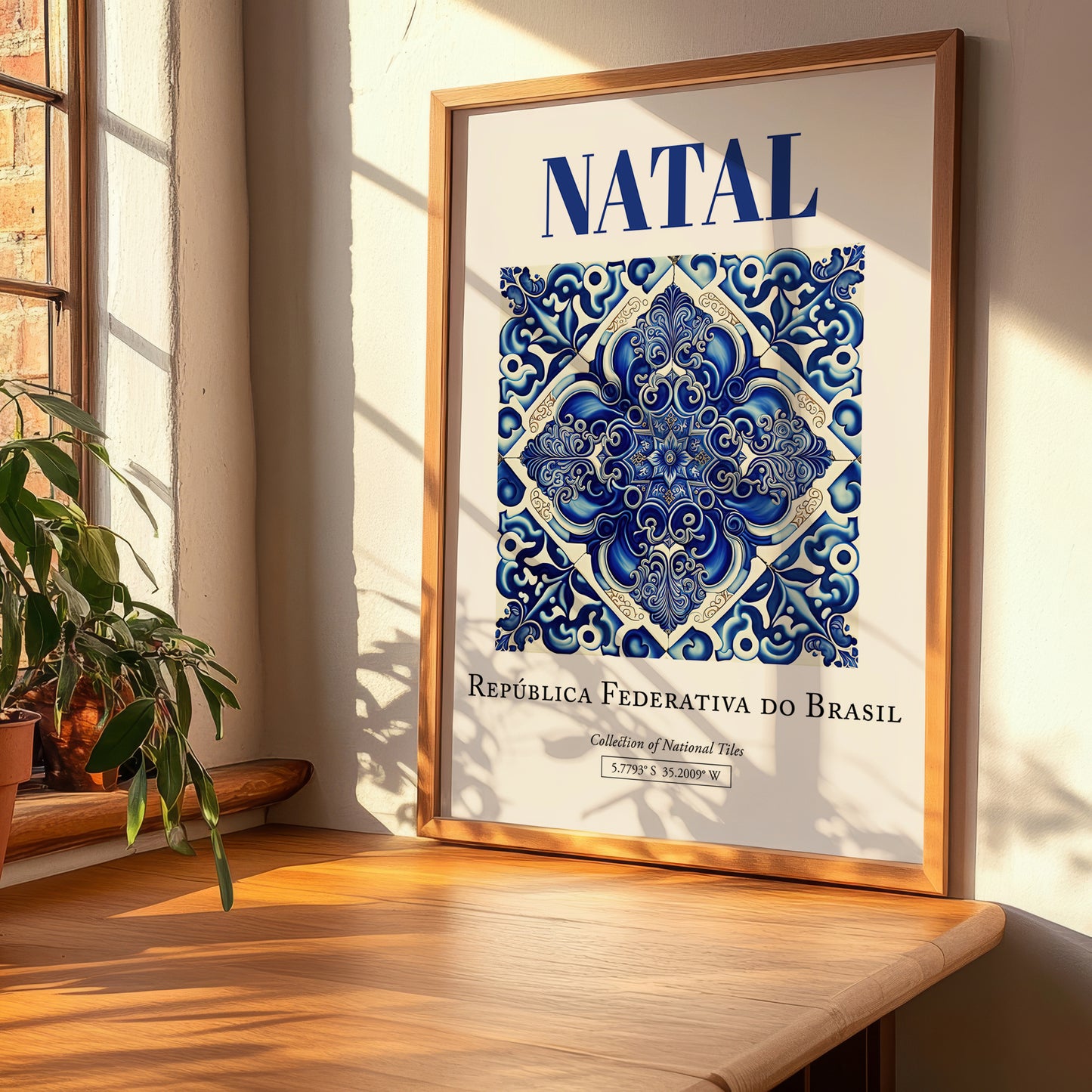 Natal, Brasil – Travel Poster, clean layout with no caption