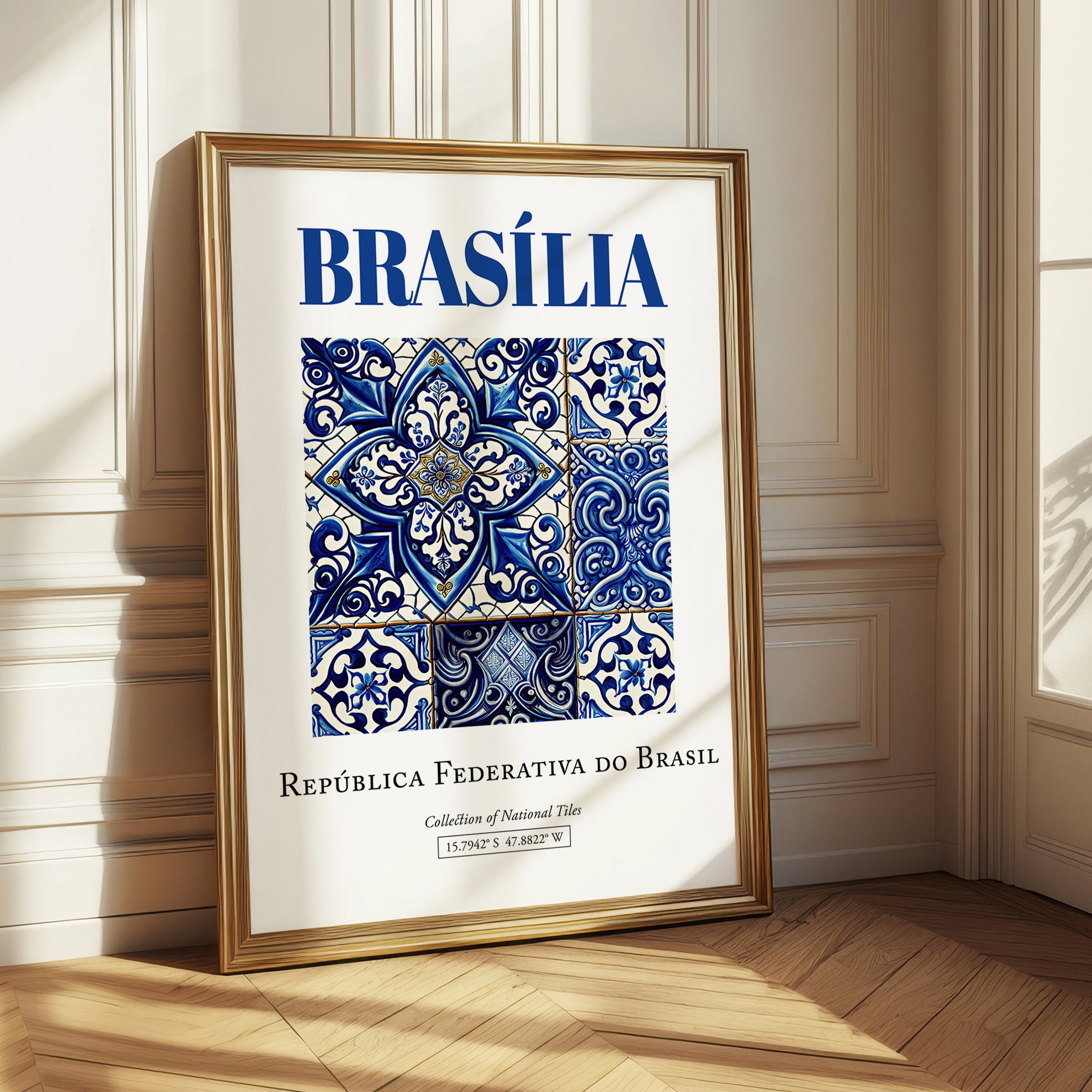 Brasília, Brasil – Travel Wall Art, styled in a charming Paris street view