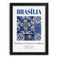 Brasília, Brasil – Travel Wall Art, in sleek black frame