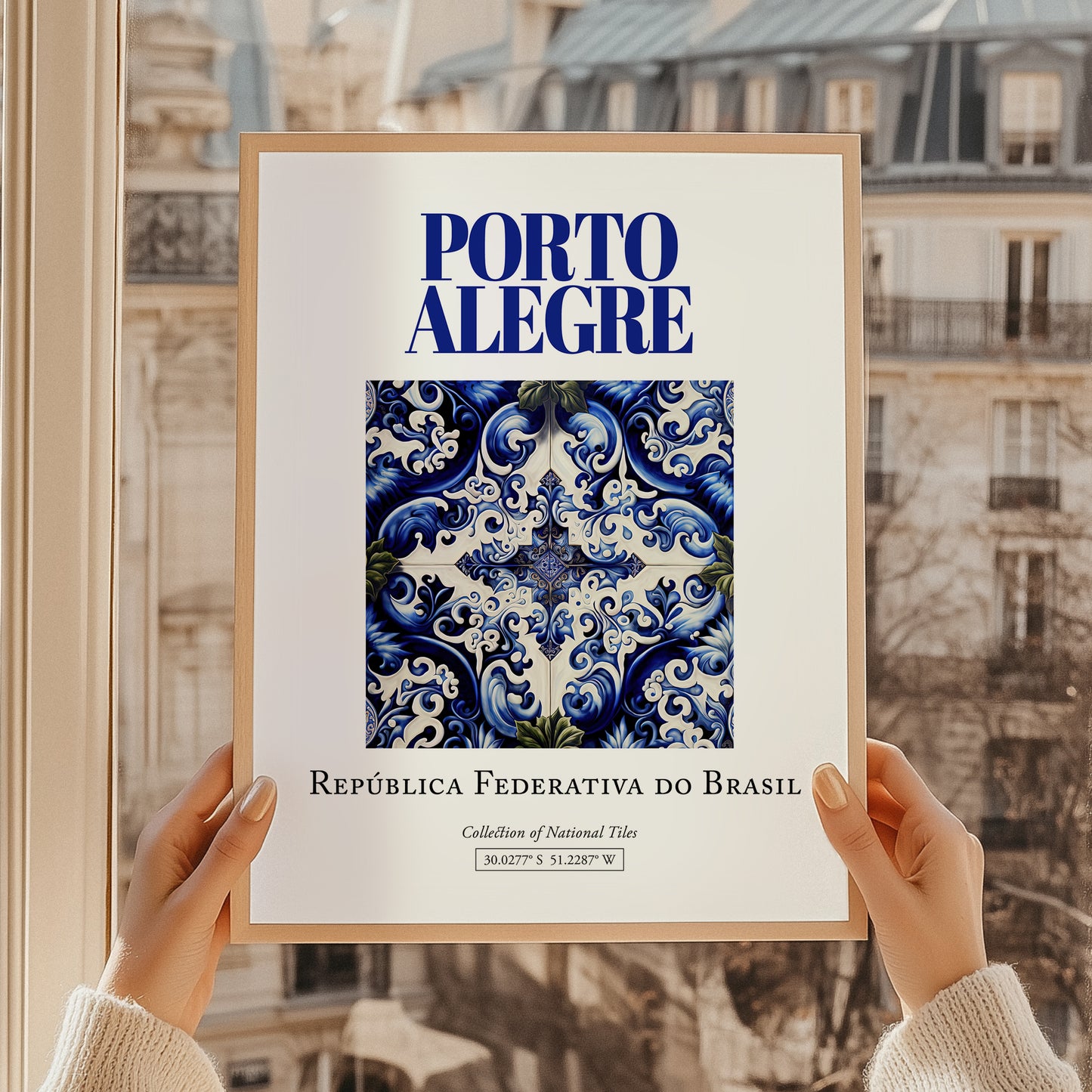 Porto Alegre, Brasil – Retro Travel Poster