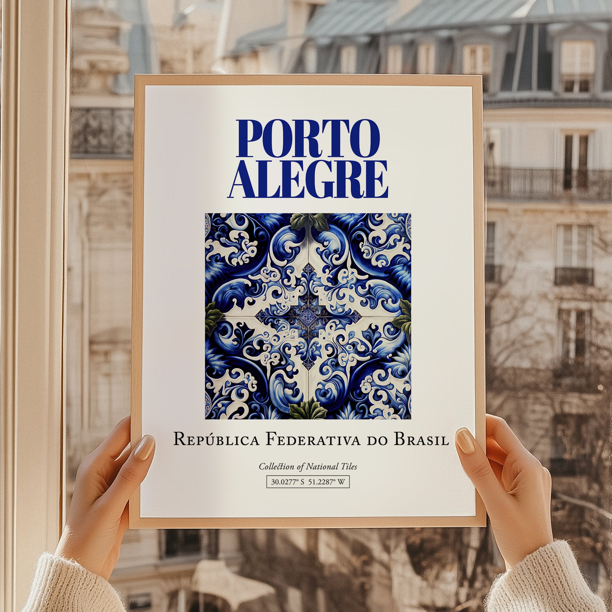 Porto Alegre, Brasil – Retro Travel Poster