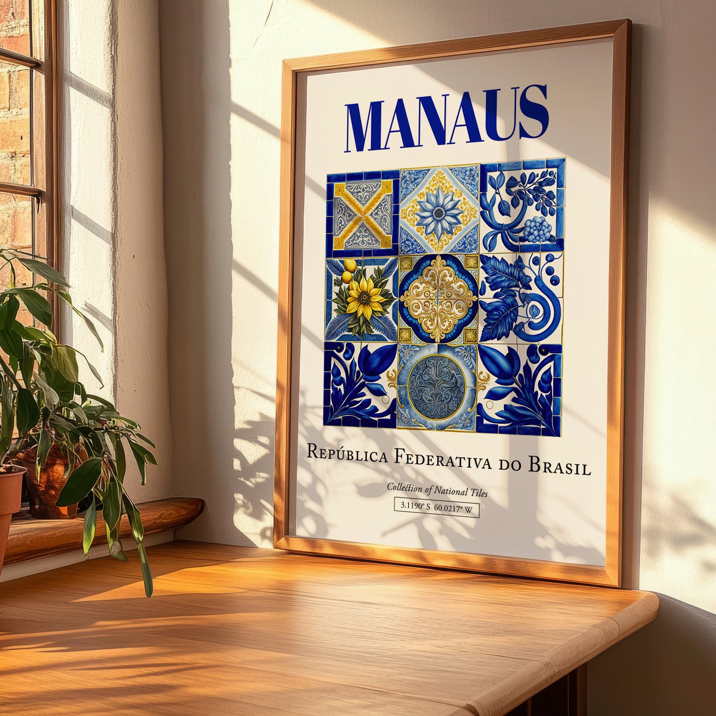 Manaus, Brasil – Travel Wall Decor, clean layout with no caption