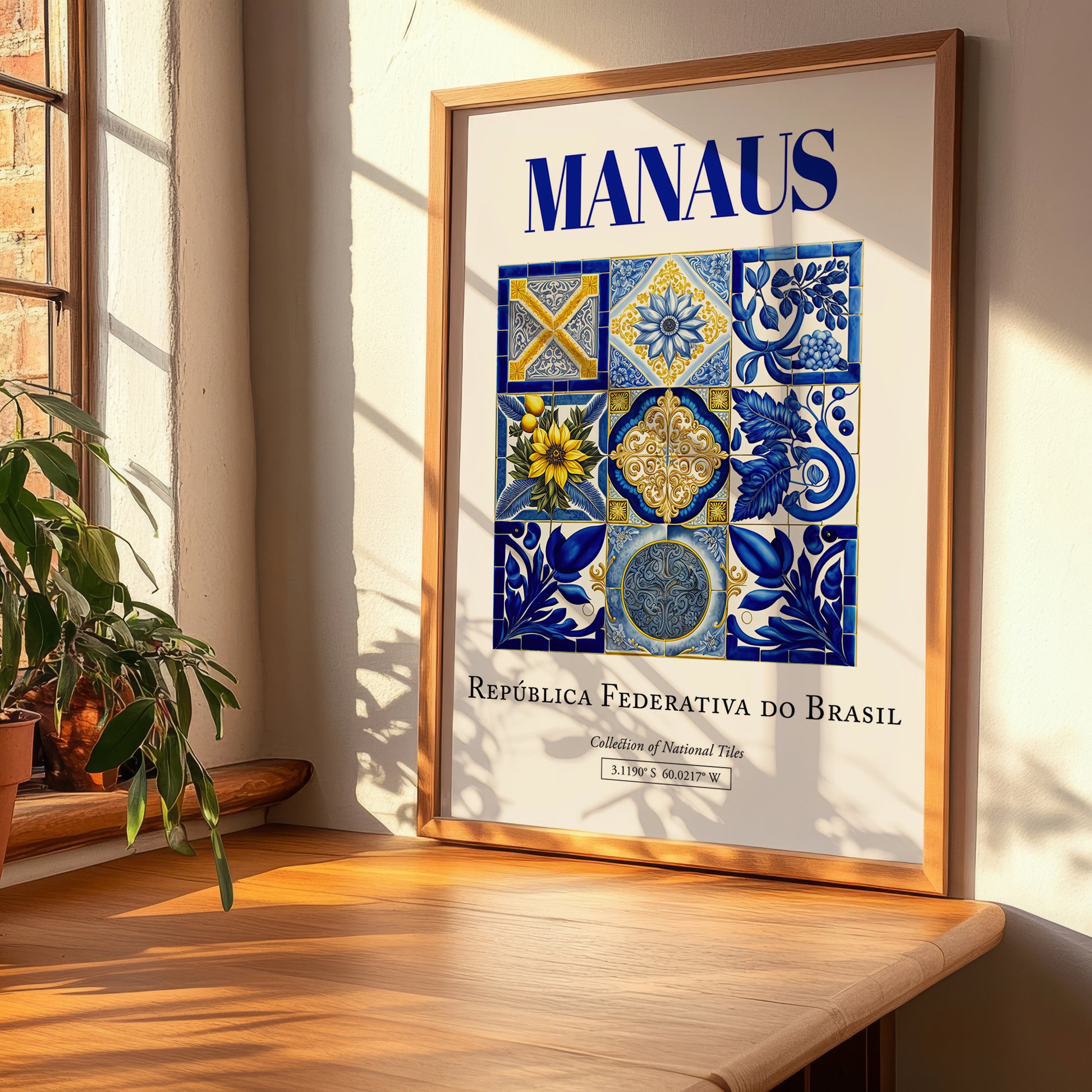 Manaus, Brasil – Travel Wall Decor, clean layout with no caption