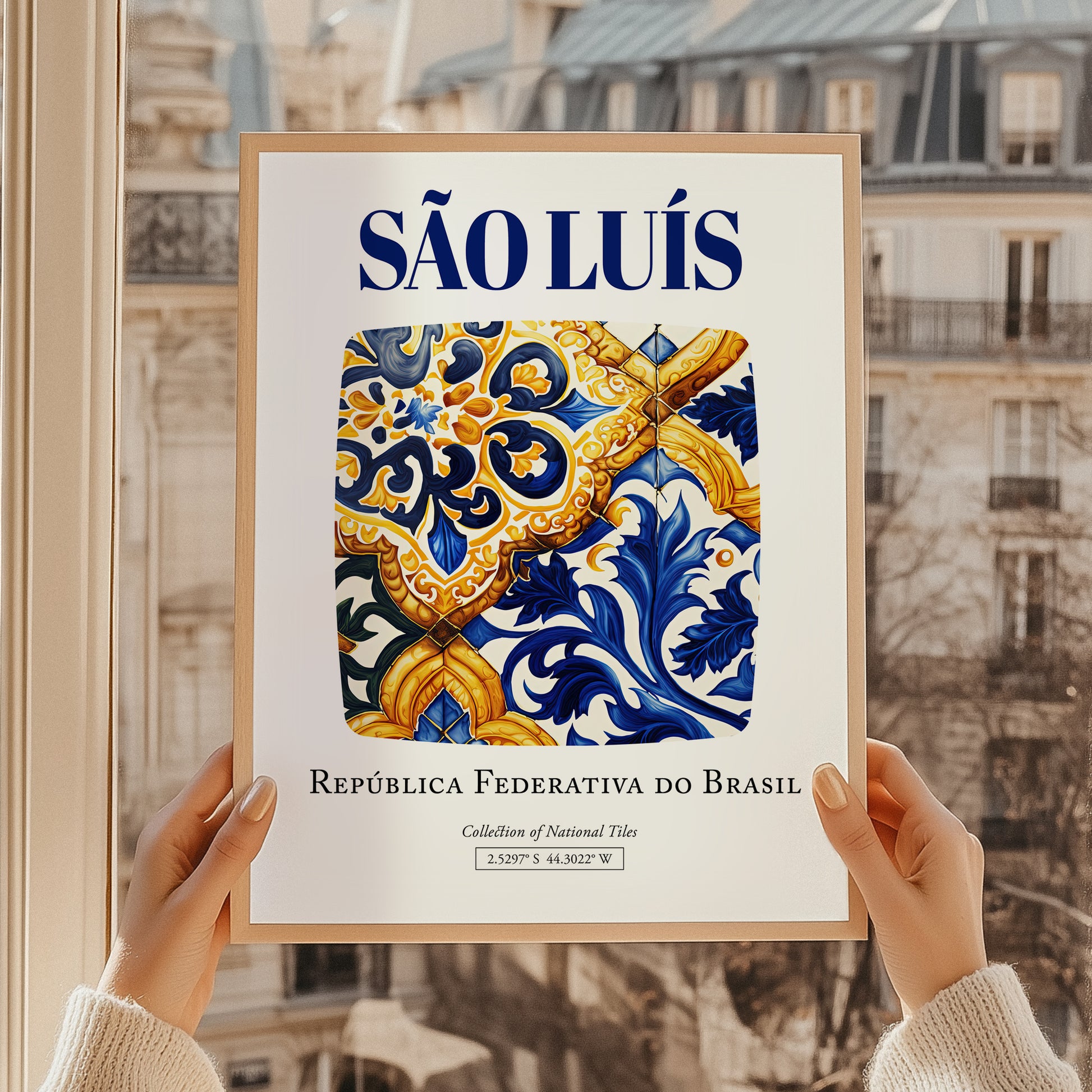 São Luís, Brasil – Tourist Destination Poster