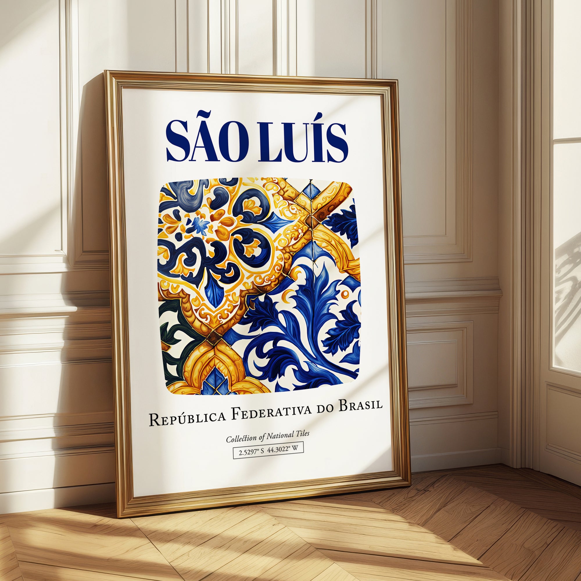 São Luís, Brasil – Tourist Destination Poster, styled in a charming Paris street view