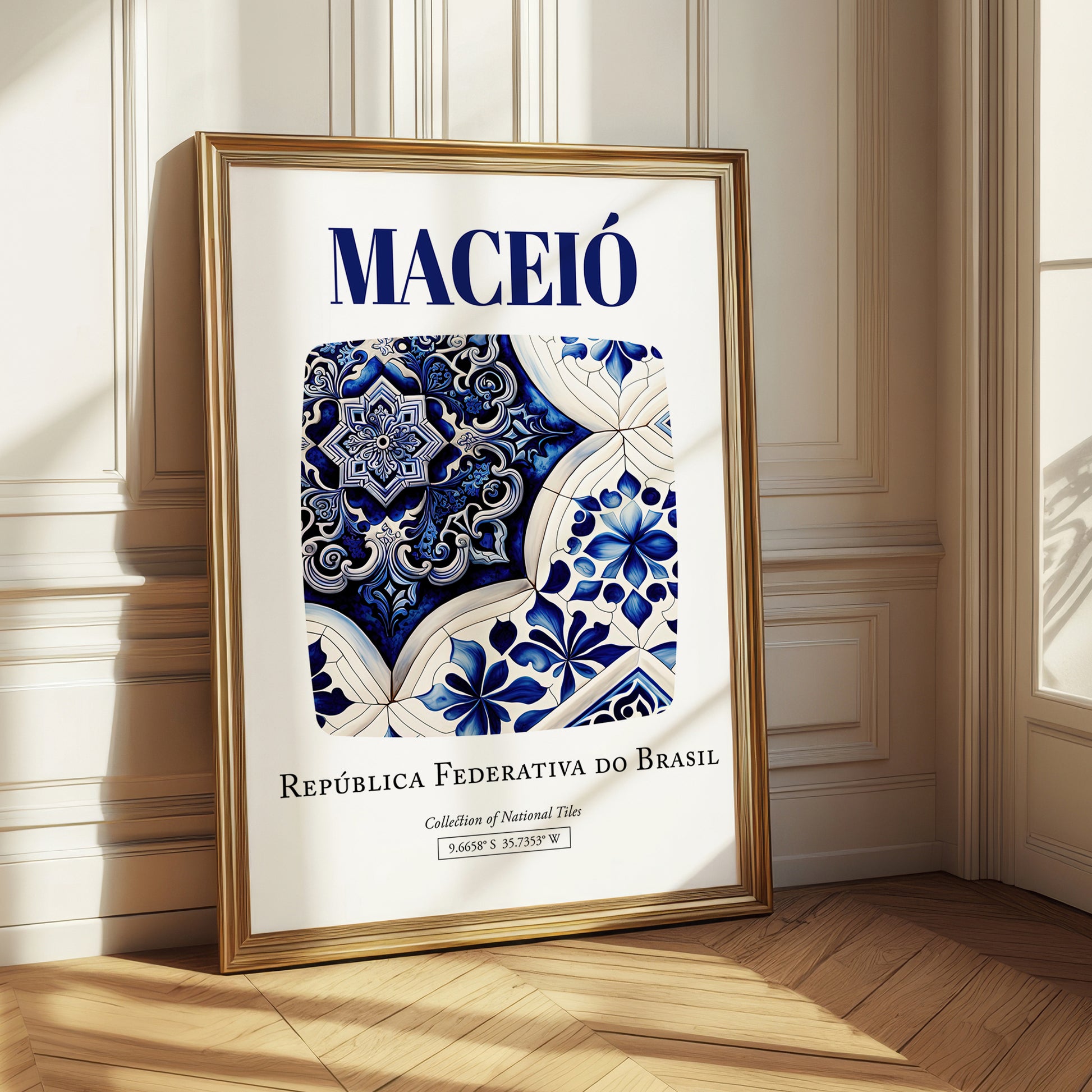 Maceió, Brasil – Travel Poster, styled in a charming Paris street view
