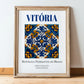 Vitória, Brasil – Travel Wall Decor, in wooden frame leaning on the floor