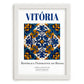 Vitória, Brasil – Travel Wall Decor, placed in minimal white frame