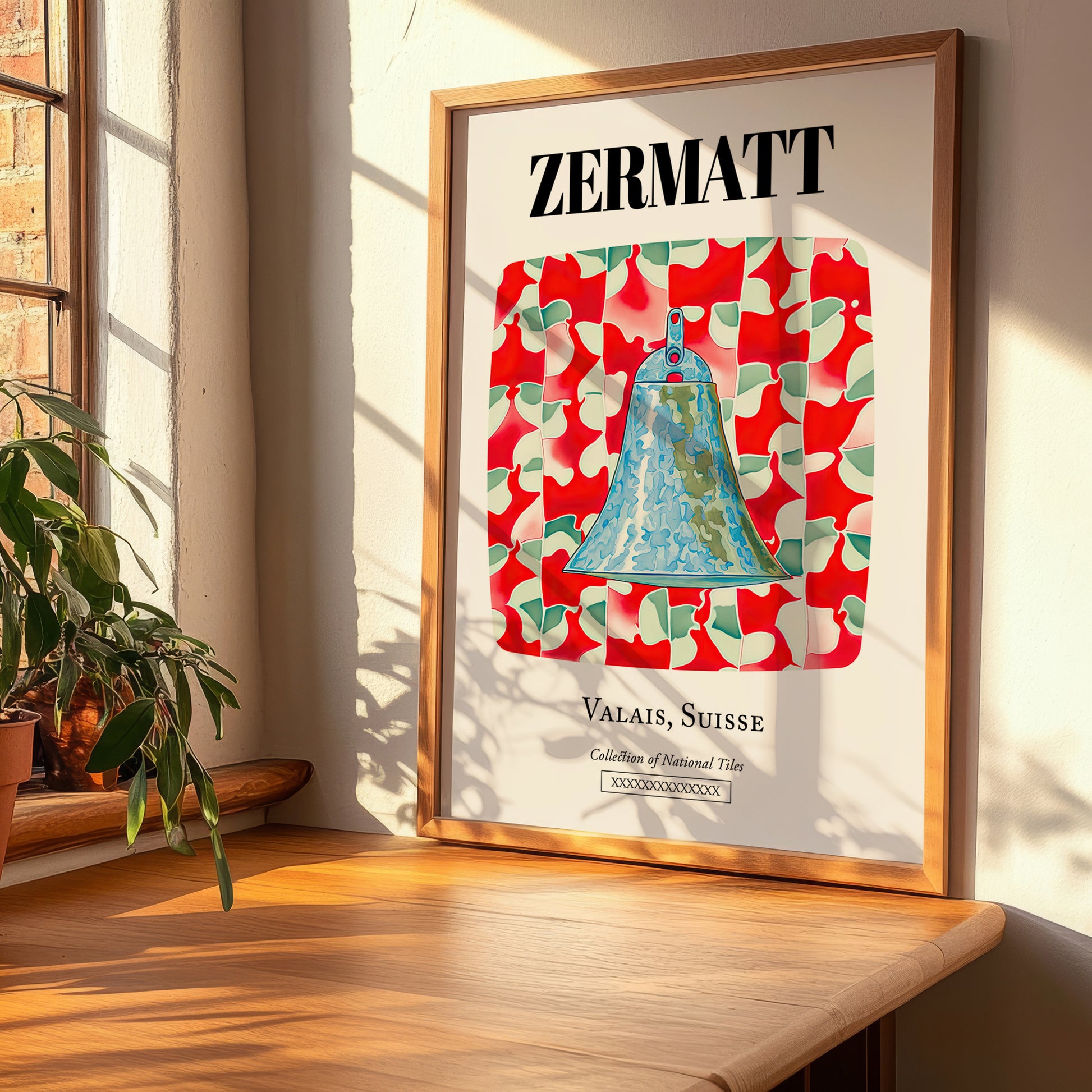 Zermatt, Switzerland – Country Culture Poster, clean layout with no caption