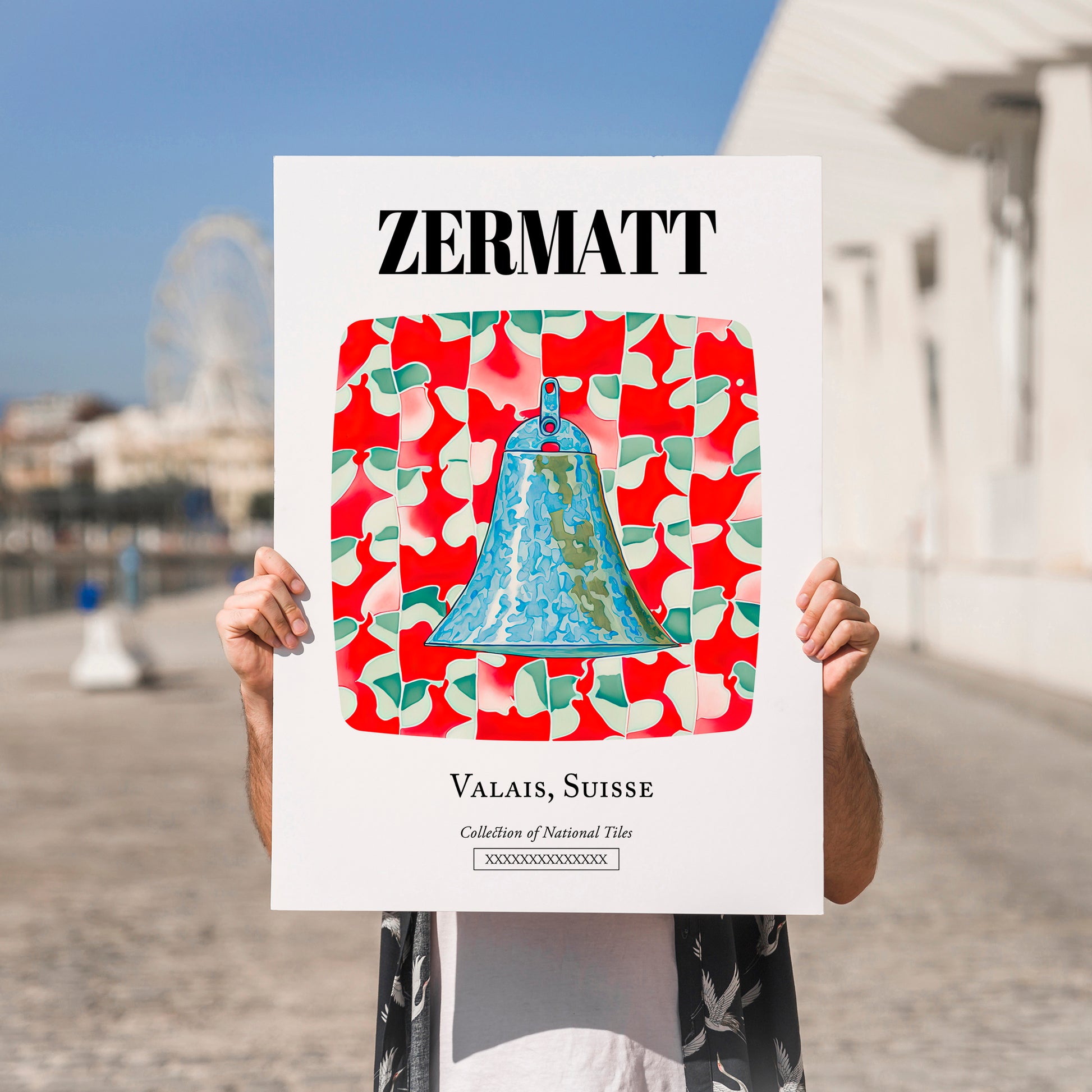 Zermatt, Switzerland – Country Culture Poster, no-text version framed in wood