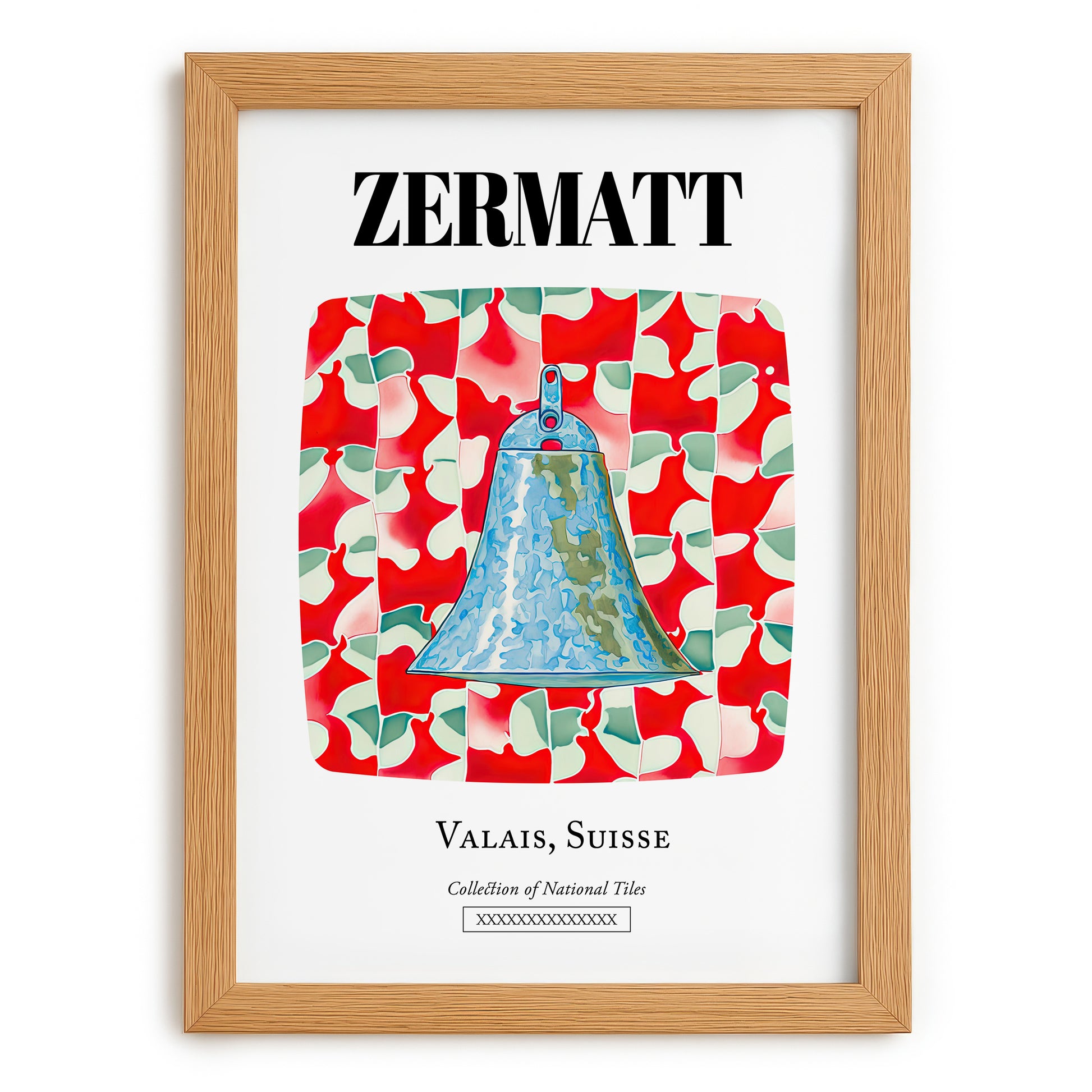 Zermatt, Switzerland – Country Culture Poster, set in oak frame