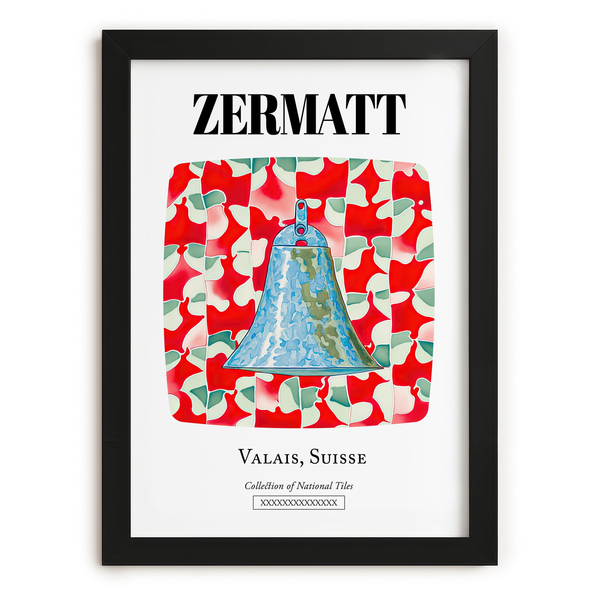 Zermatt, Switzerland – Country Culture Poster, in sleek black frame