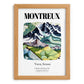 Montreux, Switzerland – Travel Wall Decor, set in oak frame