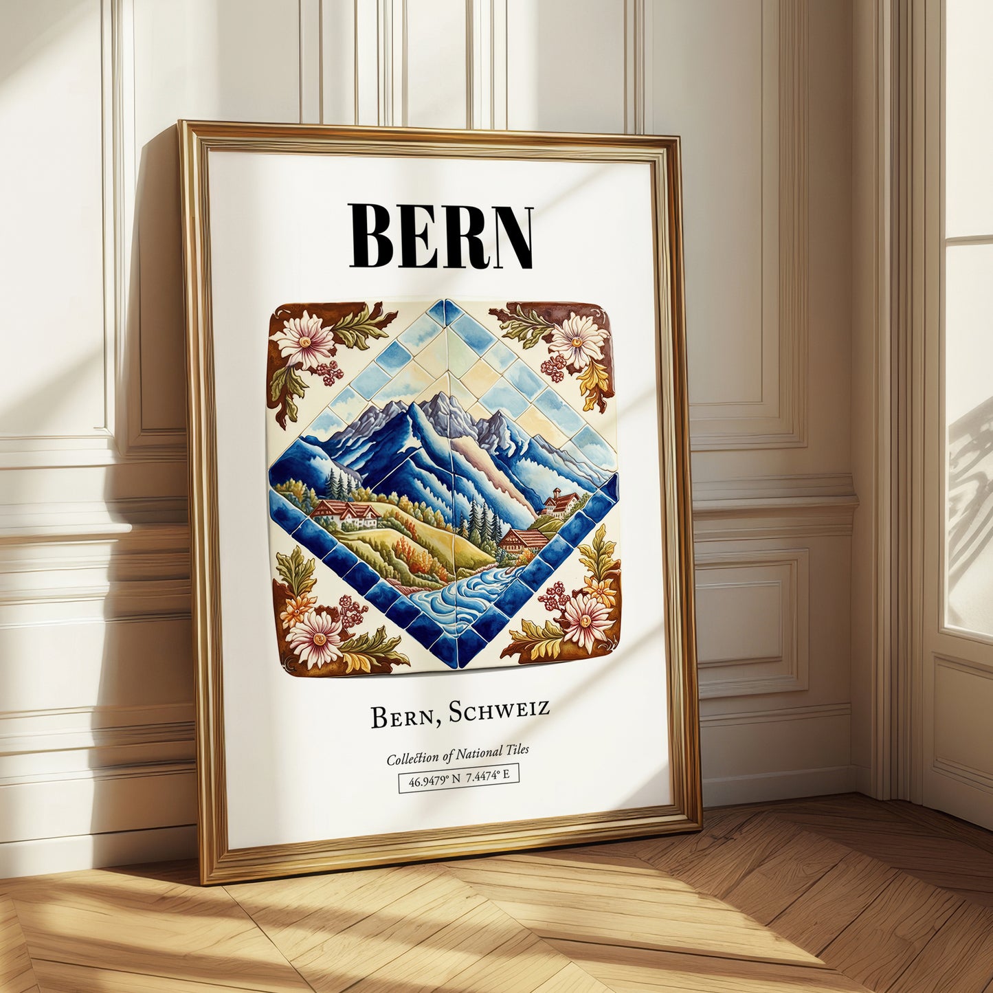 Bern, Switzerland – Travel Wall Decor, styled in a charming Paris street view