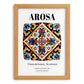 Arosa, Switzerland – Travel Poster, set in oak frame