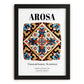 Arosa, Switzerland – Travel Poster, in sleek black frame