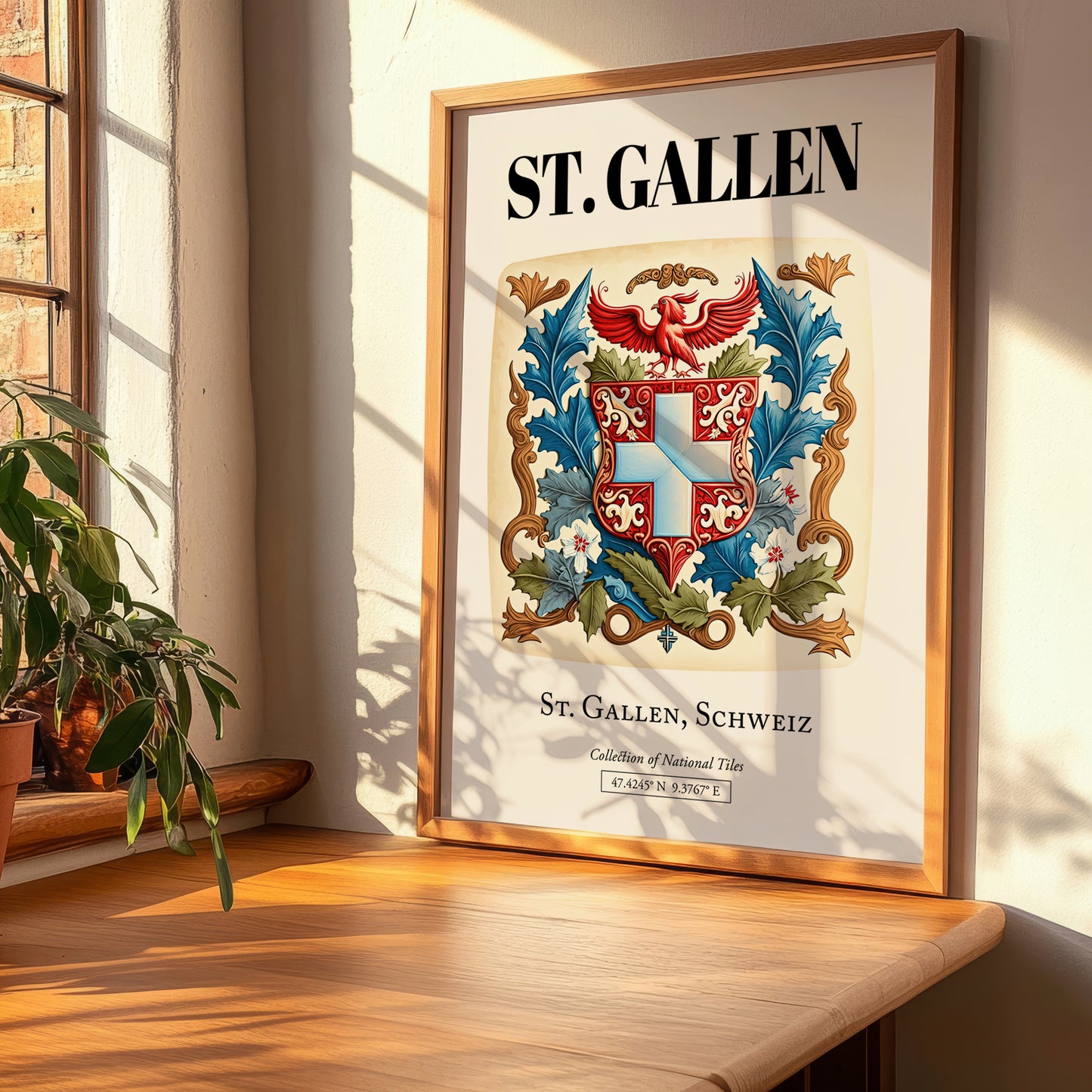 St. Gallen, Switzerland – Wanderlust-Inspired Poster, clean layout with no caption