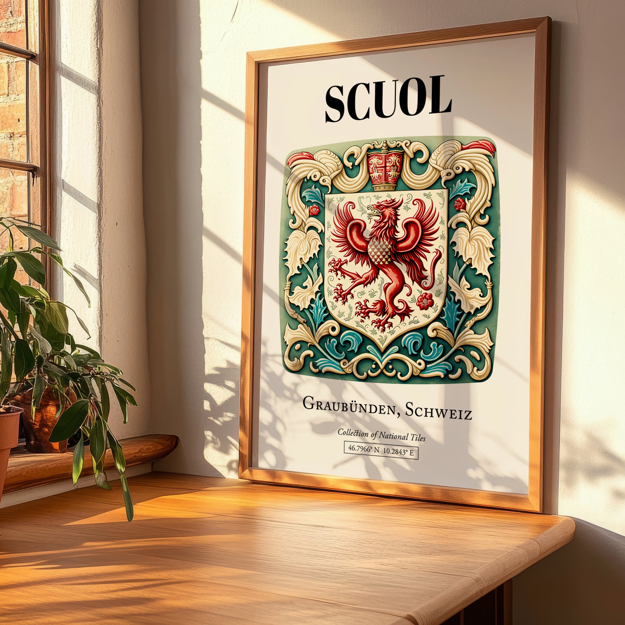 Scuol, Switzerland – Travel Wall Art, clean layout with no caption