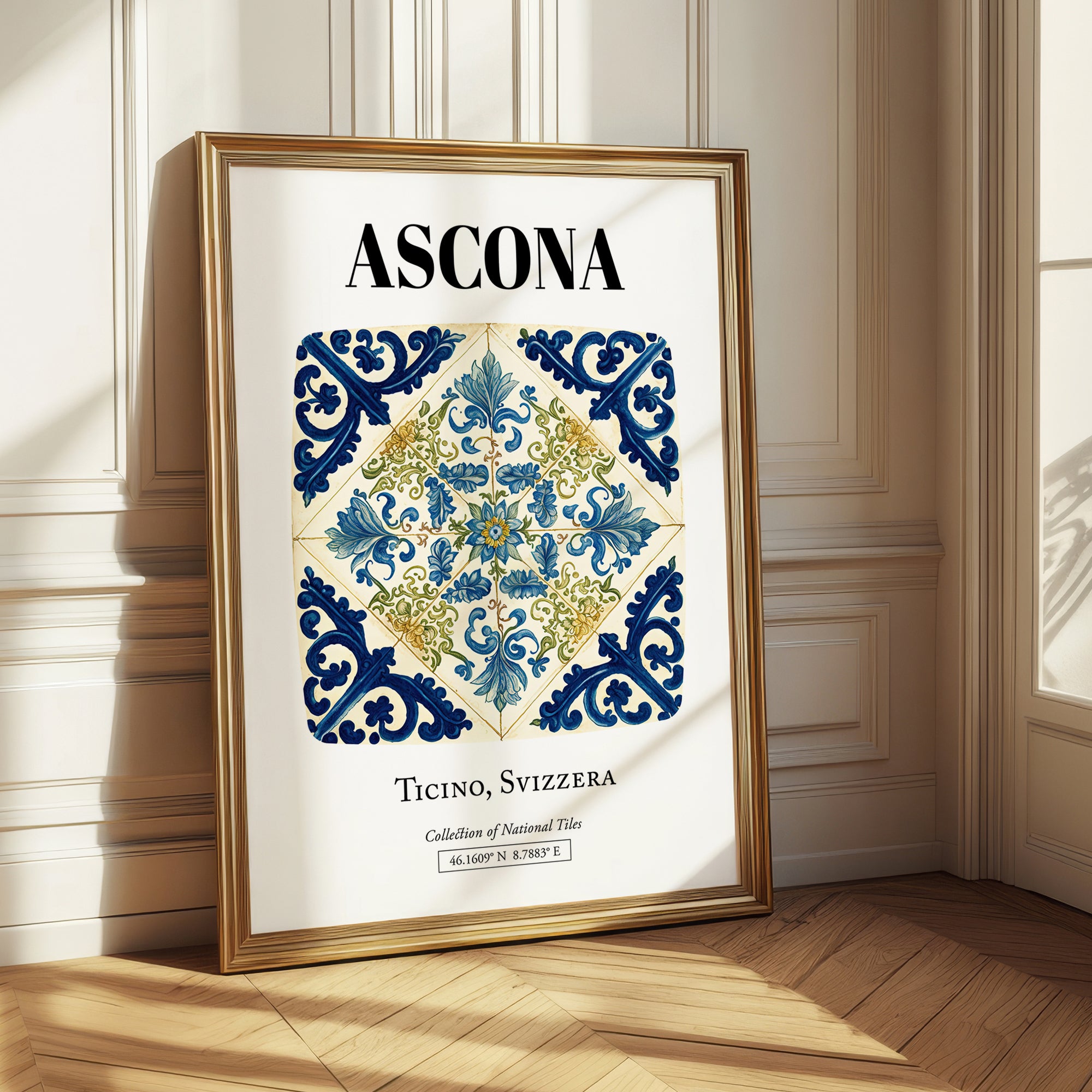 Ascona, Switzerland – Travel Wall Decor, styled in a charming Paris street view