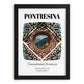 Pontresina, Switzerland – Travel Poster, in sleek black frame