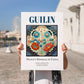 Guilin, China – Travel Print, no-text version framed in wood