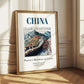 China, China – Travel Print, styled in a charming Paris street view