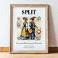 Split, Croatia – Travel Print, in wooden frame leaning on the floor