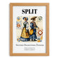 Split, Croatia – Travel Print, set in oak frame