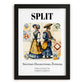 Split, Croatia – Travel Print, in sleek black frame