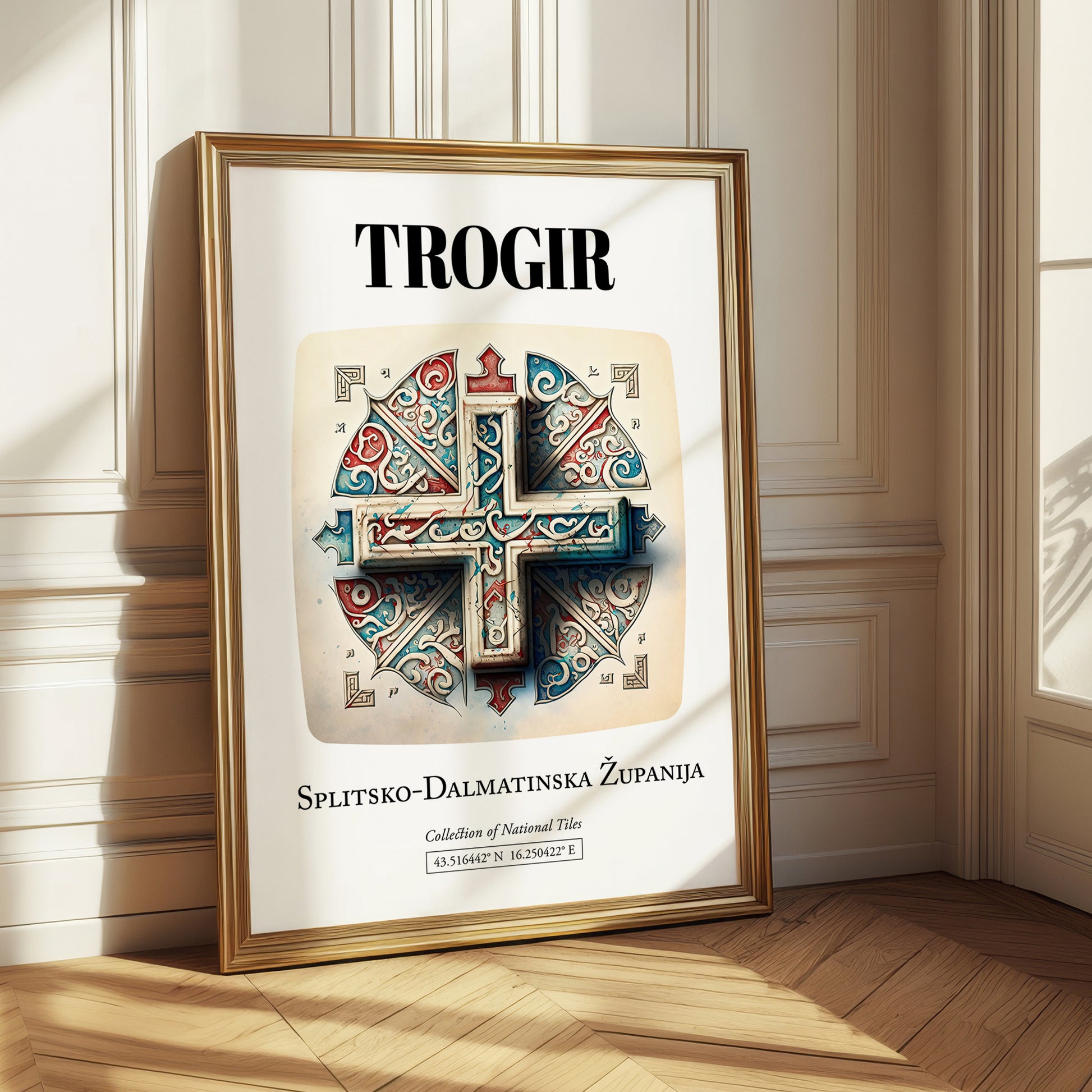 Trogir, Croatia – Travel Print, styled in a charming Paris street view