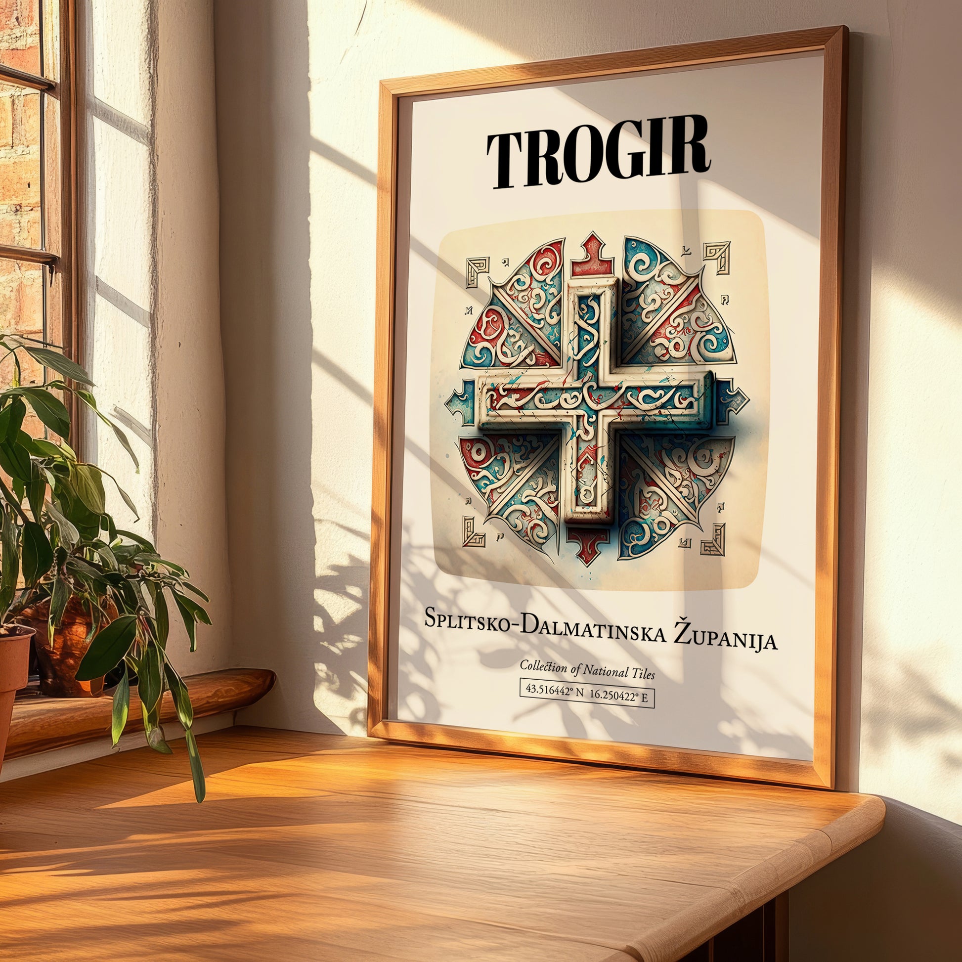 Trogir, Croatia – Travel Print, clean layout with no caption