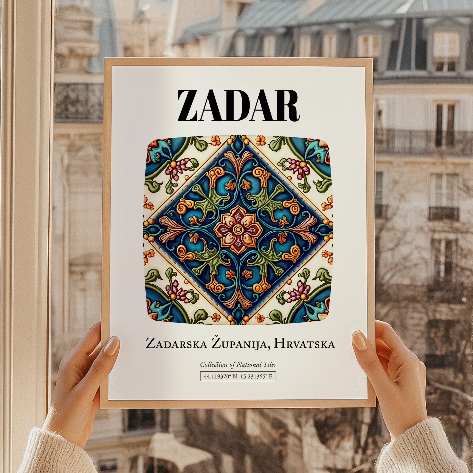 Zadar, Croatia – Minimalist Travel Print