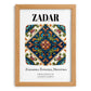 Zadar, Croatia – Minimalist Travel Print, set in oak frame
