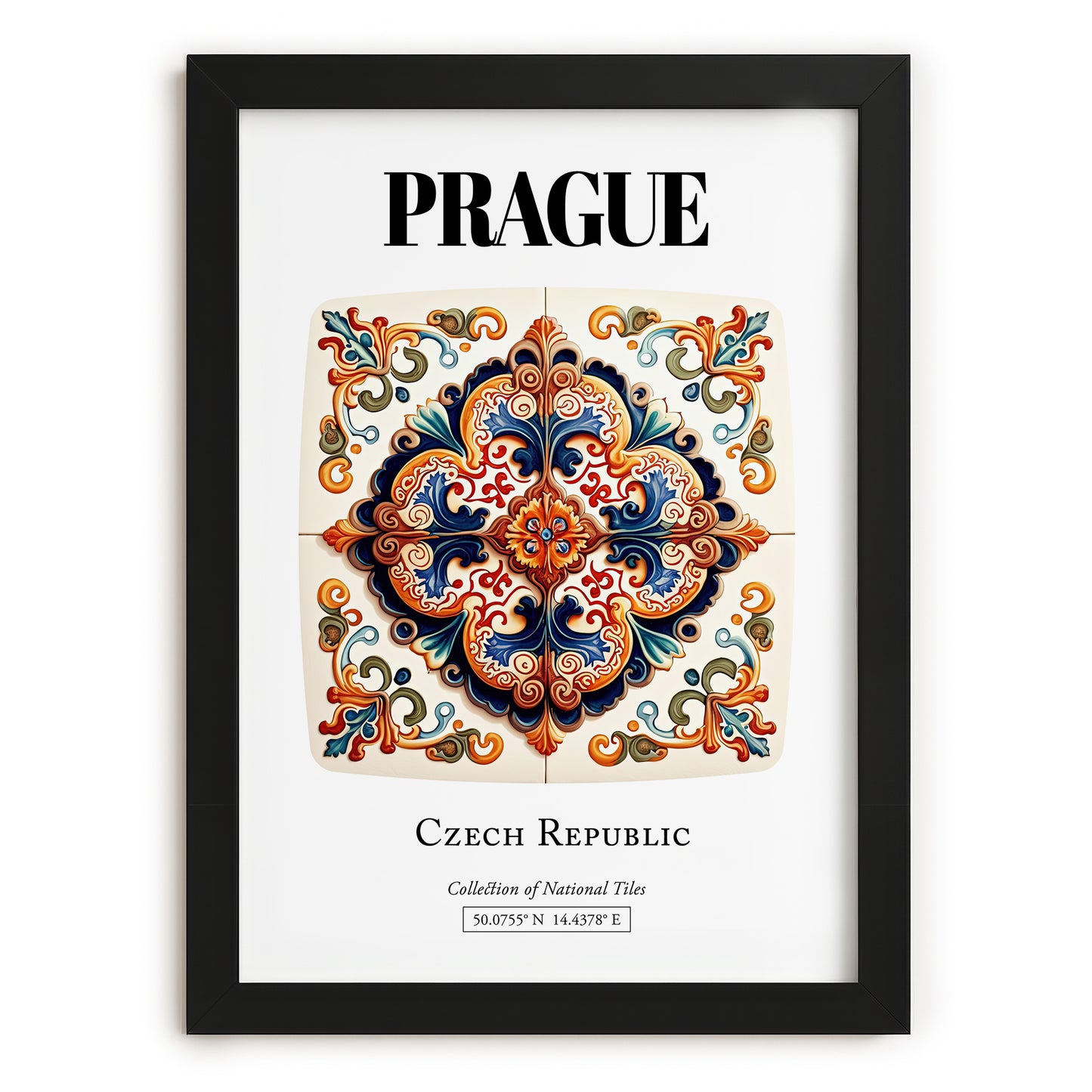 Prague, Czech Republic – Travel Print, in sleek black frame
